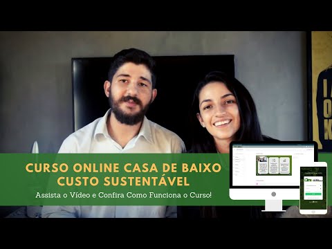 Construa sua Casa de Baixo Custo Sustentável (CURSO ONLINE ) com Amanda Alves e Fernando Ribeiro