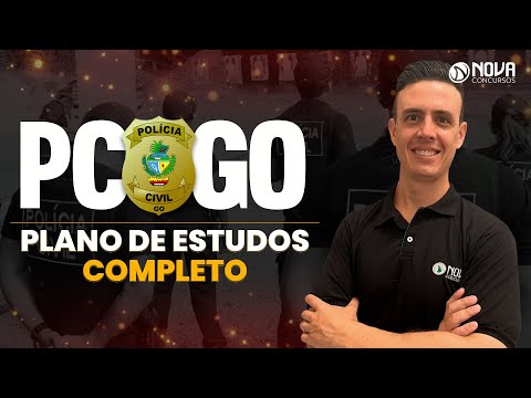 Concurso PC GO 2022: PLANO DE ESTUDOS COMPLETO | AGENTE E ESCRIVÃO