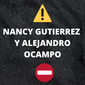 Nancy Gutierrez y Alejandro Ocampo